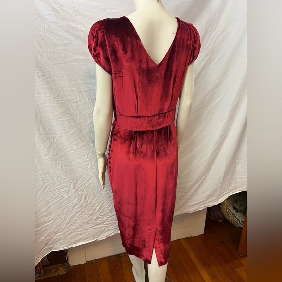 NWT! $6425 1 of a kind! John Galliano silk red velvet cutout embroidered beaded - Picture 13 of 17